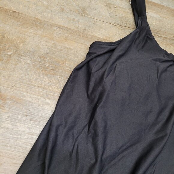 Birdsong Size 20W Bare Necessities Keyhole Underwire Tankini Swim Top Black PLUS - Picture 14 of 15